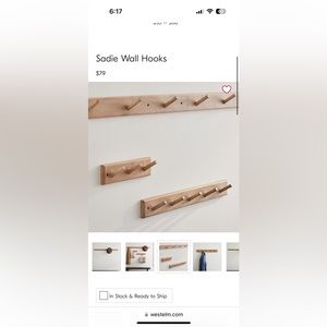 West Elm set of coat racks mid century modern style